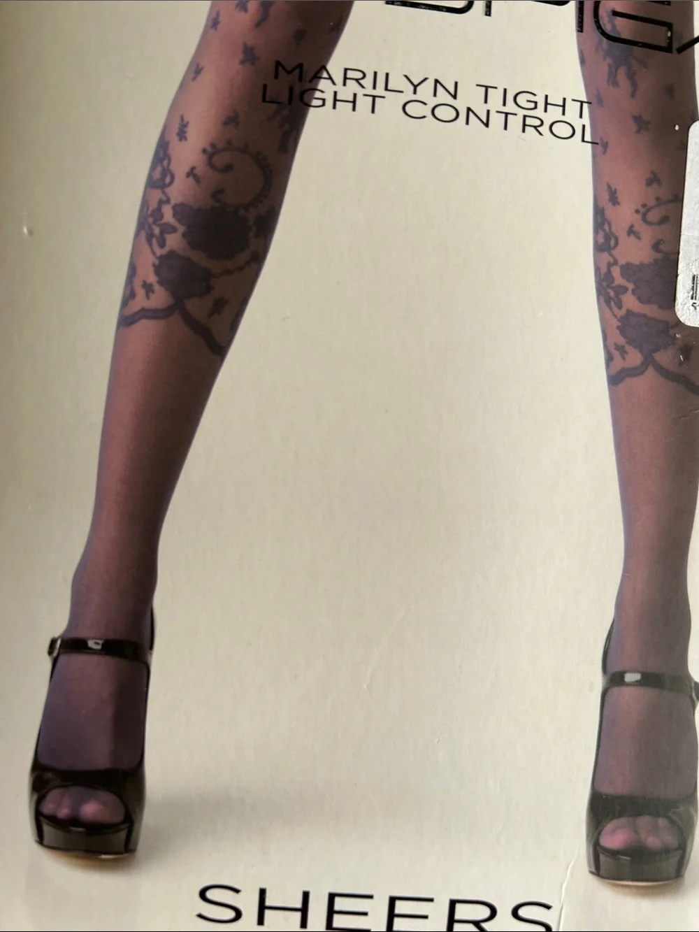 ⭐️ NWT!⭐️Via Spiga Cobalt Blue Floral Marilyn Tights. Light Control Sheers. A/B - Picture 6 of 8